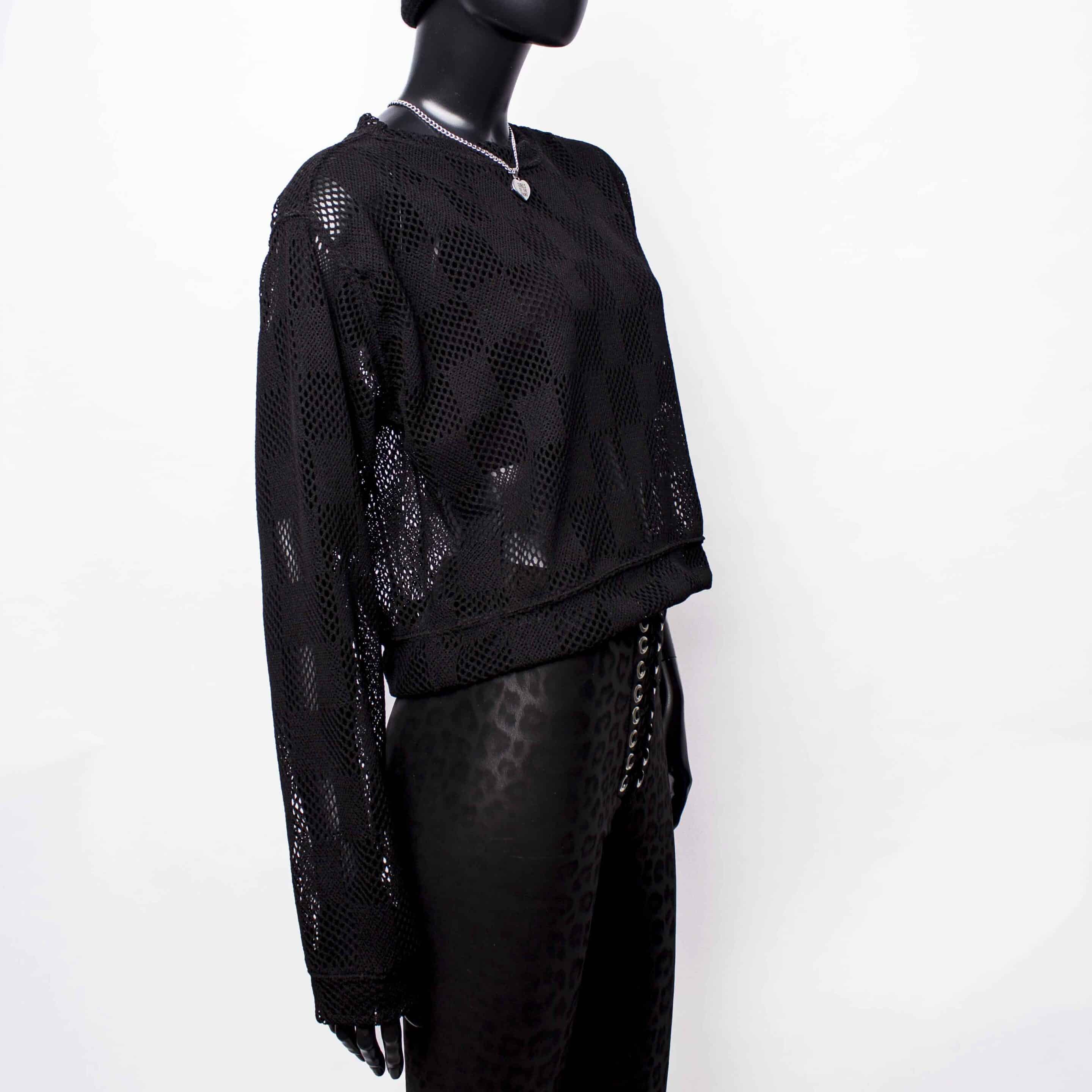 Handmade Sweater Translucent Check – Bild 4