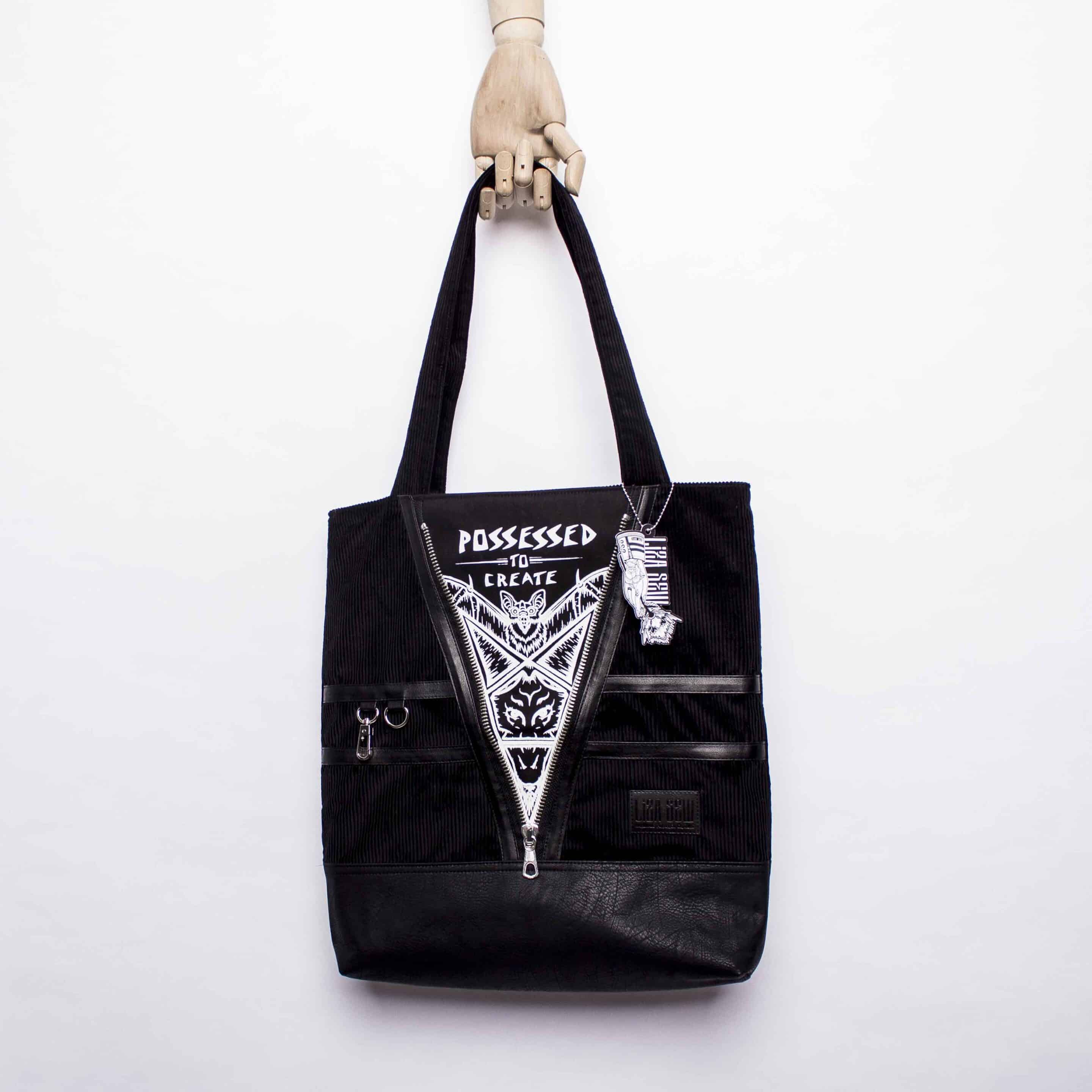 Tasche- Sewicidal Black Corduroy