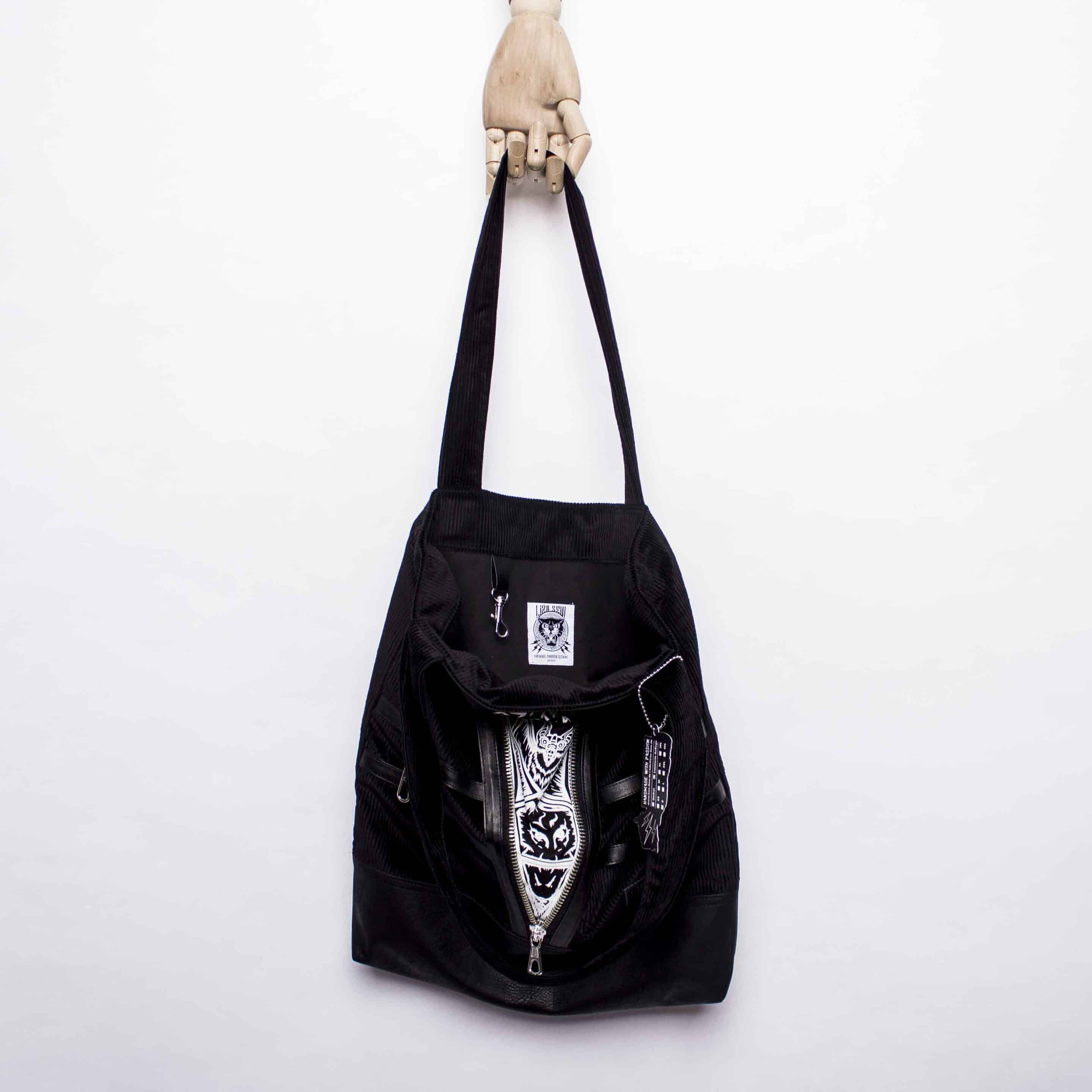 Tasche- Sewicidal Black Corduroy – Bild 2