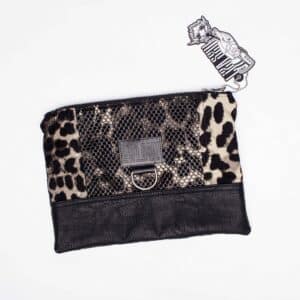 Kosmetiktasche/ Mäppchen: Leopard Mesh