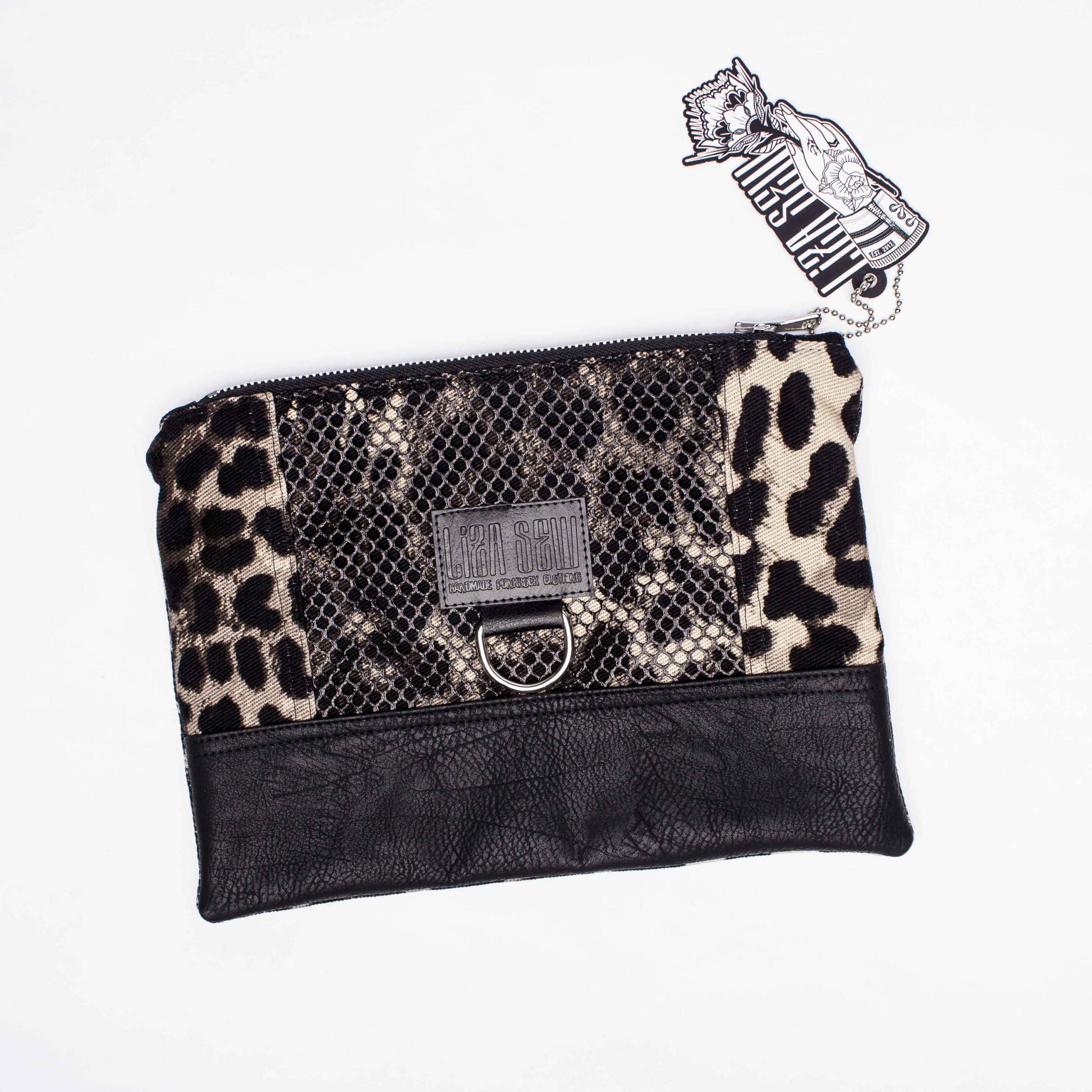 Kosmetiktasche/ Mäppchen: Leopard Mesh