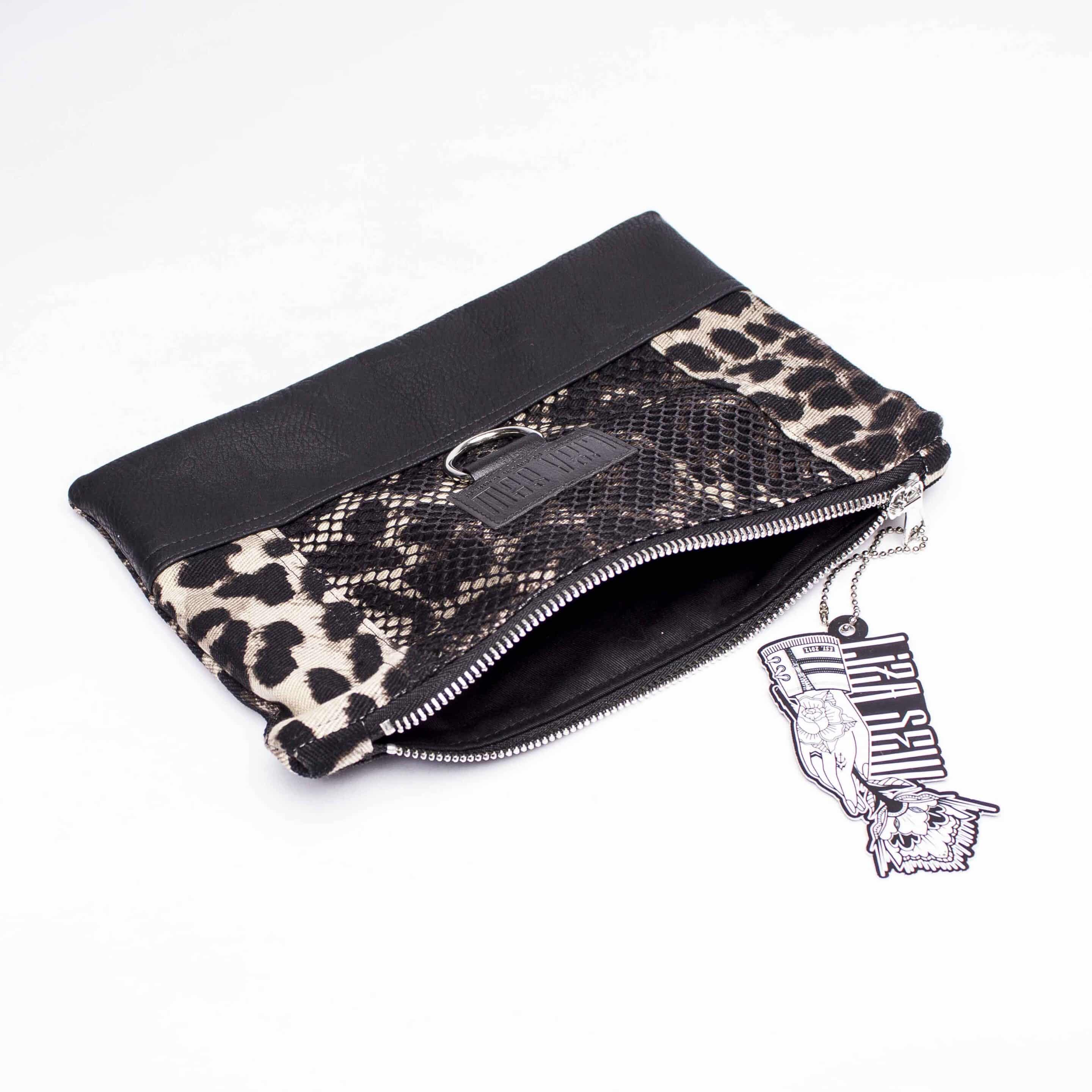 Kosmetiktasche/ Mäppchen: Leopard Mesh – Bild 2