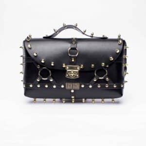 Studded Bigger Bag: Spike Around Golden