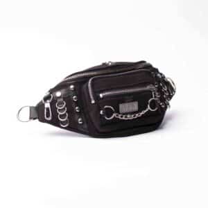 Clip Hipbag: Black Suede (V)
