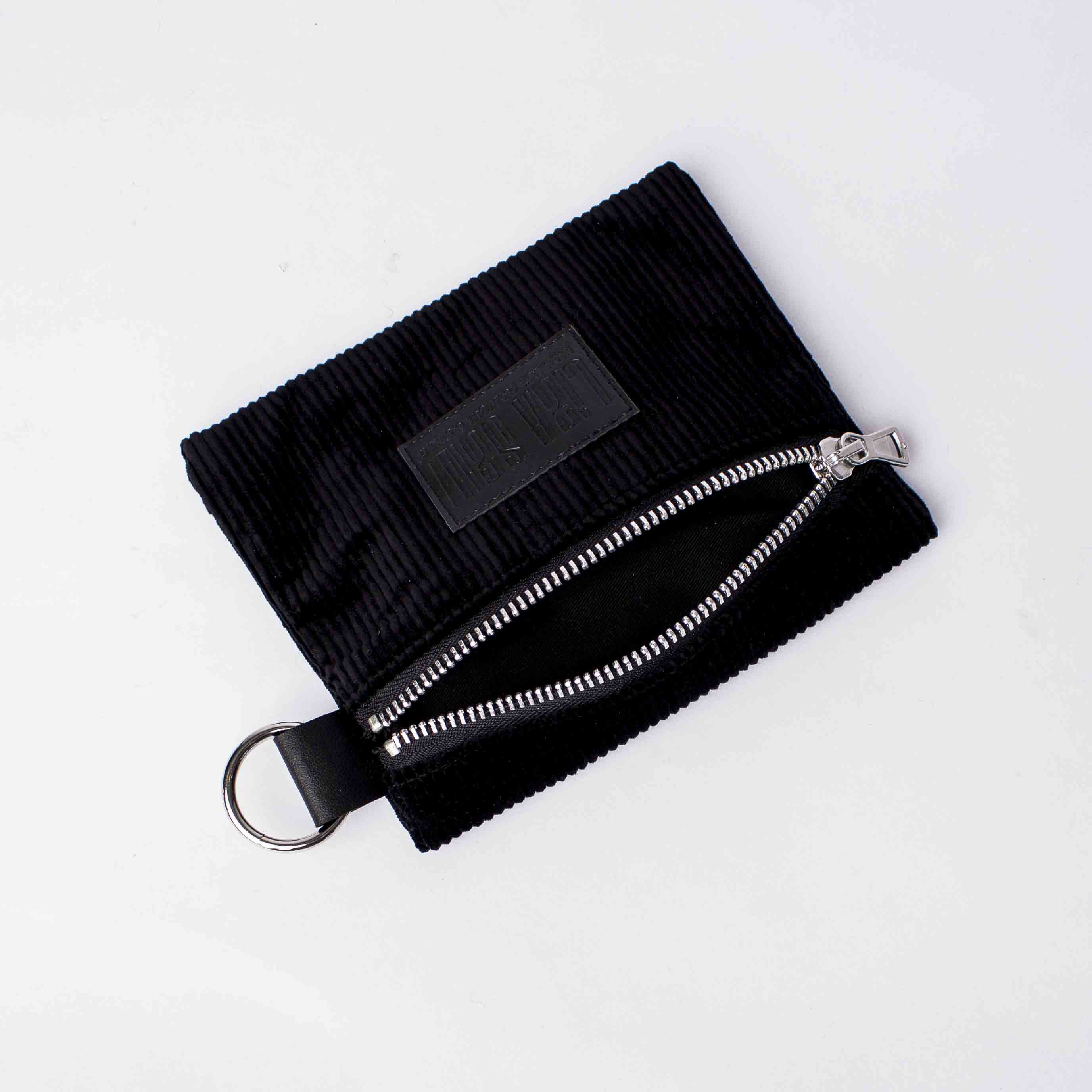 Kosmetiktasche/ Mäppchen: Black Corduroy